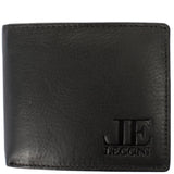kompakte Geldbörse für Herren Portemonnaie RFID Leder schwarz LE9033