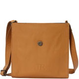 mittlere Schultertasche Umhängetasche Damentasche Leder senf LE3089