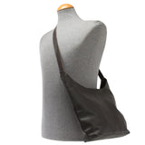 mittlere Umhängetasche Schultertasche Damentasche Leder dunkelbraun LE0073