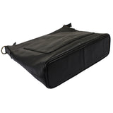 mittlere Umhängetasche Schultertasche Damentasche Ledertasche Leder schwarz LE0080