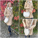 Schultertasche Ledertasche Damentasche Leder beige LE0063