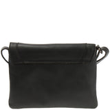 kleine Umhängetasche Ledertasche Damentasche Schultertasche Leder schwarz LE3078