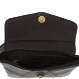 kleine Umhängetasche Ledertasche Damentasche Schultertasche Leder schwarz LE3078