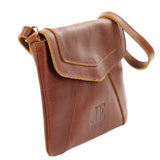 kleine Umhängetasche Ledertasche Damentasche Schultertasche Leder braun LE3078