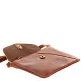 kleine Umhängetasche Ledertasche Damentasche Schultertasche Leder braun LE3078