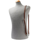 schmaler Trageriemen Schultergurt Leder 1,6cm x 150cm braun LEC-R8