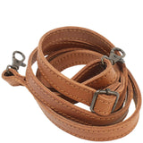 schmaler Trageriemen Schultergurt Leder 1,6cm x 150cm cognac LEC-R8