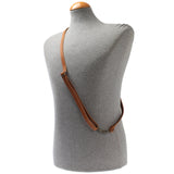 schmaler Trageriemen Schultergurt Leder 1,6cm x 150cm cognac LEC-R8