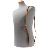 schmaler Trageriemen Schultergurt Leder 1,6cm x 150cm cognac LEC-R8