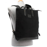 Freizeitrucksack Rucksack DIN A4 Canvas Leder schwarz LE1021