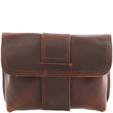 Gürteltasche Bauchtasche Hüfttasche Damen Herren Rindsleder braun LE9005