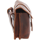 Gürteltasche Bauchtasche Hüfttasche Damen Herren Rindsleder braun LE9005
