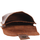 Gürteltasche Bauchtasche Hüfttasche Damen Herren Rindsleder braun LE9005