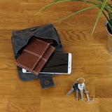 Gürteltasche Bauchtasche Hüfttasche Damen Herren Rindsleder grau LE9005