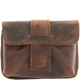 Gürteltasche Bauchtasche Hüfttasche Damen Herren Leder schlamm LE9005