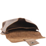 Gürteltasche Bauchtasche Hüfttasche Damen Herren Leder schlamm LE9005