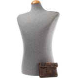 Gürteltasche Bauchtasche Hüfttasche Damen Herren Leder schlamm LE9005