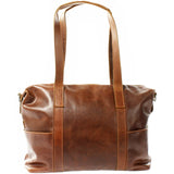 Shopper Schultertasche Henkeltasche Damen Handtasche Leder braun LE0061