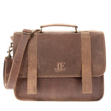 Aktentasche Lehrertasche Businesstasche Damen Herren Leder braun LE3043