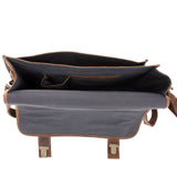 Aktentasche Lehrertasche Businesstasche Damen Herren Leder braun LE3043