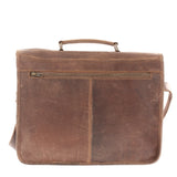 Aktentasche Lehrertasche Businesstasche Damen Herren Leder braun LE3043