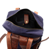 Canvasrucksack Freizeitrucksack Damen Herren DIN A4 Canvas navy LE1019