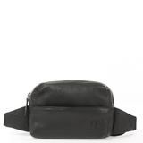 Gürteltasche Bauchtasche Hüfttasche Damen Herren Nappa Leder schwarz LE9029