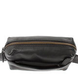 Gürteltasche Bauchtasche Hüfttasche Damen Herren Nappa Leder schwarz LE9029