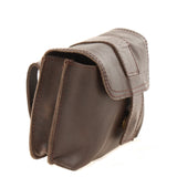 Gürteltasche Bauchtasche Hüfttasche Damen Herren Rindsleder dunkelbraun LE9005