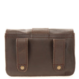 Gürteltasche Bauchtasche Hüfttasche Damen Herren Rindsleder dunkelbraun LE9005