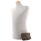 Gürteltasche Bauchtasche Hüfttasche Damen Herren Rindsleder dunkelbraun LE9005