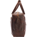 Handgepäck Arbeitstasche Ledertasche Damen Herren Leder braun LE2007
