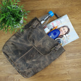 Henkeltasche Ledertasche Damentasche Leder schlamm LE0033