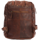 Lederrucksack Freizeitrucksack Damen Herren DIN A4 Leder braun LE1019