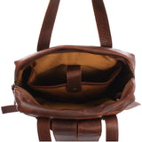 Lederrucksack Freizeitrucksack Damen Herren DIN A4 Leder braun LE1019