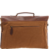 Messenger Bag Din A4 Kuriertasche Leder Canvas cognac LE3018