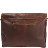 Messenger Bag Collegetasche DIN A4 Kuriertasche Leder braun LE3032