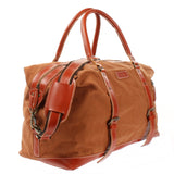 Reisetasche Weekender Handgepäck Leder Canvas cognac LE2010