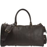 Reisetasche Weekender Sporttasche Ledertasche Damen Herren Leder 55cm dunkelbraun LE2017