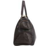 Reisetasche Weekender Sporttasche Ledertasche Damen Herren Leder 55cm dunkelbraun LE2017