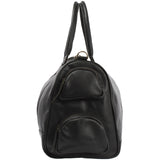 Reisetasche Weekender Sporttasche Ledertasche Damen Herren Leder 55cm schwarz LE2017