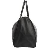 Reisetasche Weekender Sporttasche Ledertasche Damen Herren Leder 55cm schwarz LE2017