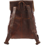 Rucksack Freizeitrucksack vintage Lederrucksack Damen Herren Leder braun LE1008