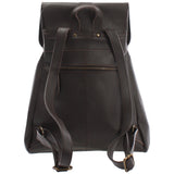 Rucksack Freizeitrucksack vintage Lederrucksack Damen Herren Leder dunkelbraun LE1008