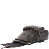 Rucksack Freizeitrucksack vintage Lederrucksack Damen Herren Leder dunkelbraun LE1008