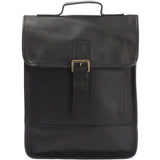 Freizeitrucksack Lederrucksack Cityrucksack Leder schwarz LE1030