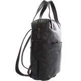 mittlerer Stadtrucksack Lederrucksack Leder schwarz LE1023