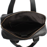 mittlerer Stadtrucksack Lederrucksack Leder schwarz LE1023