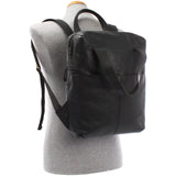 mittlerer Stadtrucksack Lederrucksack Leder schwarz LE1023