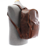 Rucksack Lederrucksack Freizeitrucksack Damen Herren Leder braun LE1009